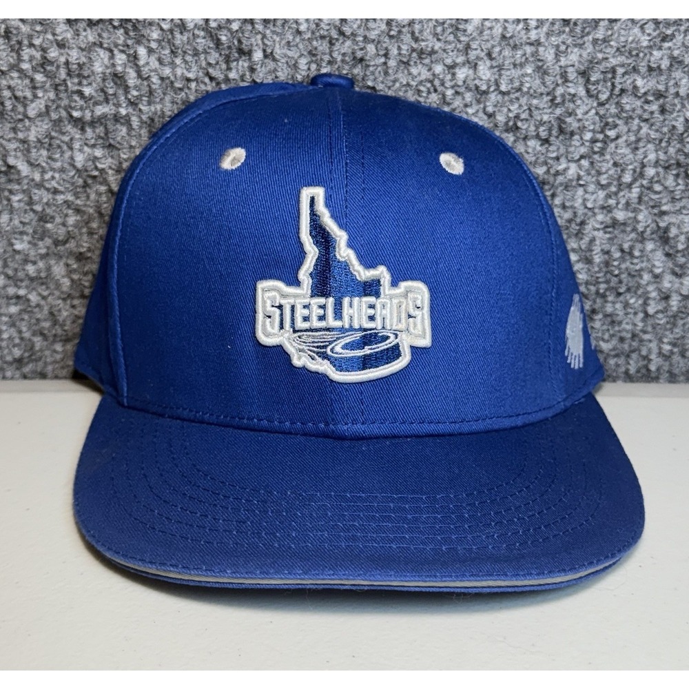 Idaho Steelheads Hat ECHL Adjustable Embroidered Blue Cap‎ Brand New One Size